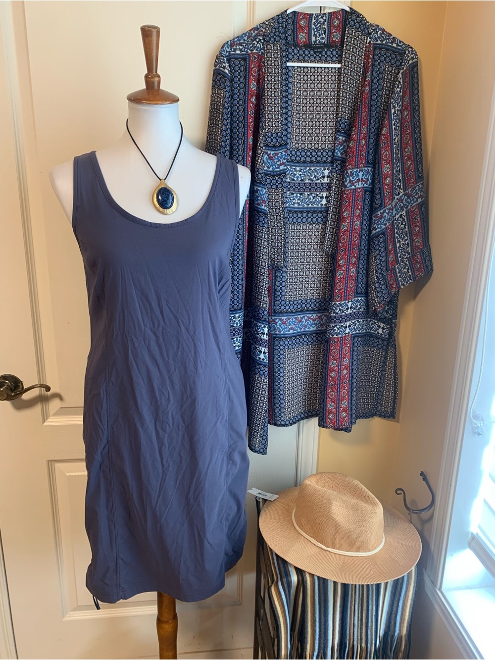 Slate Blue Sport dress COLUMBIA omni shield